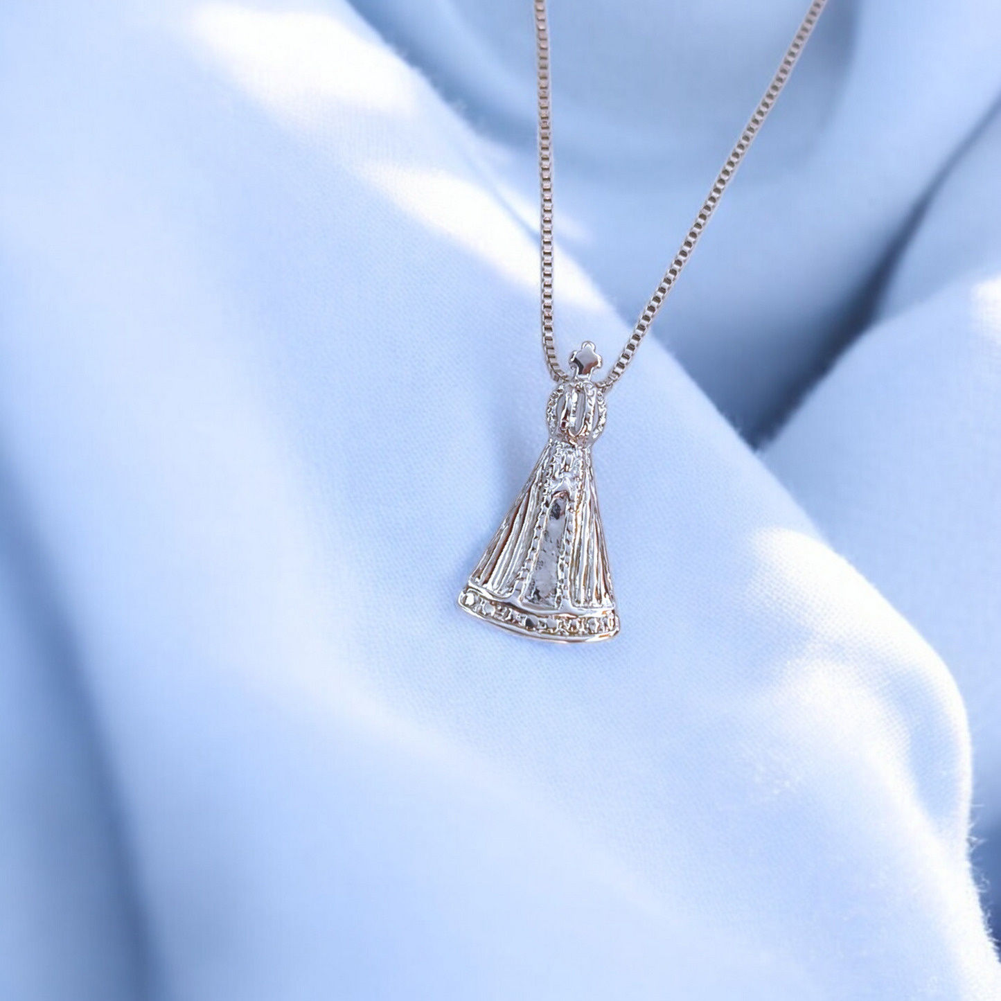 Colar N. S. Aparecida Básico Texturizado