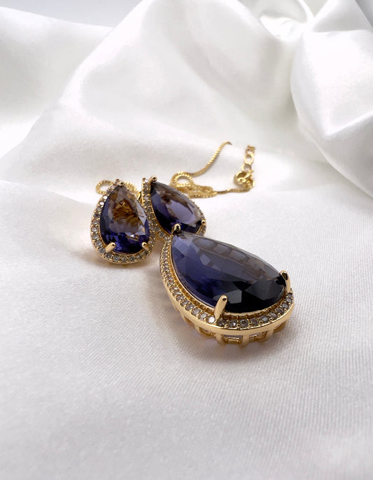 Conjunto Gota Grande Lapidada