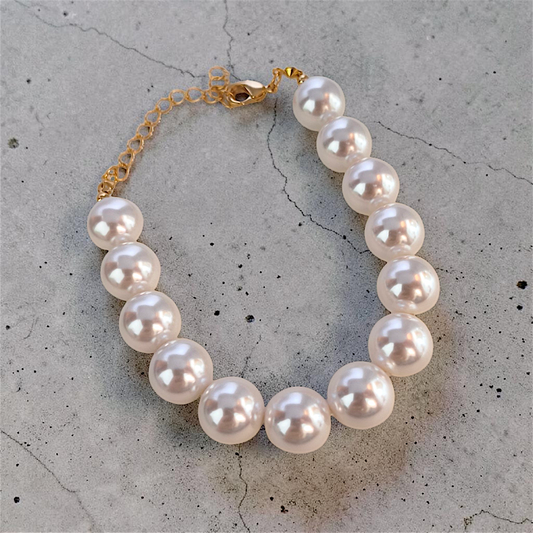 Pulseira Pérola Shell 13mm