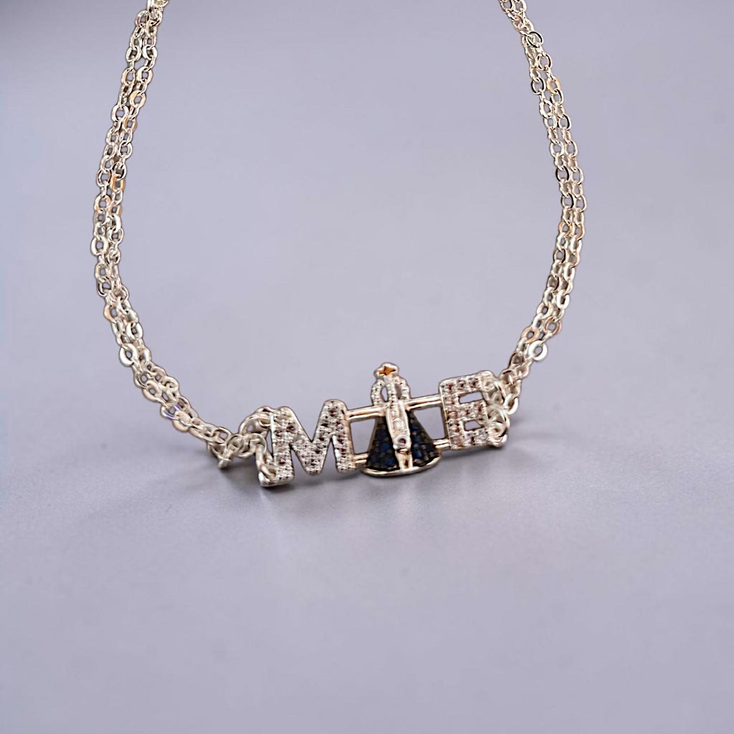 Pulseira Mãe N. S. Aparecida Prata 925