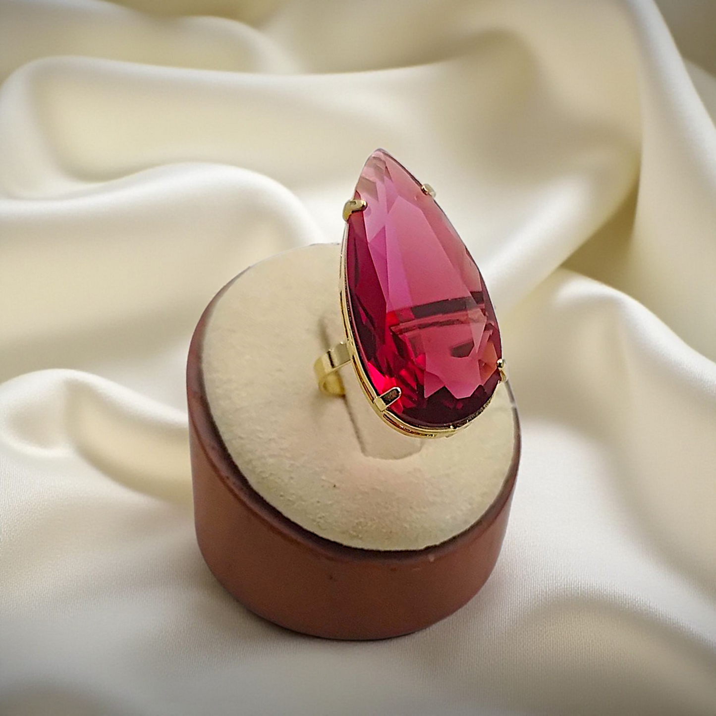 Anel Maxi Gota Zircônia Lapidada