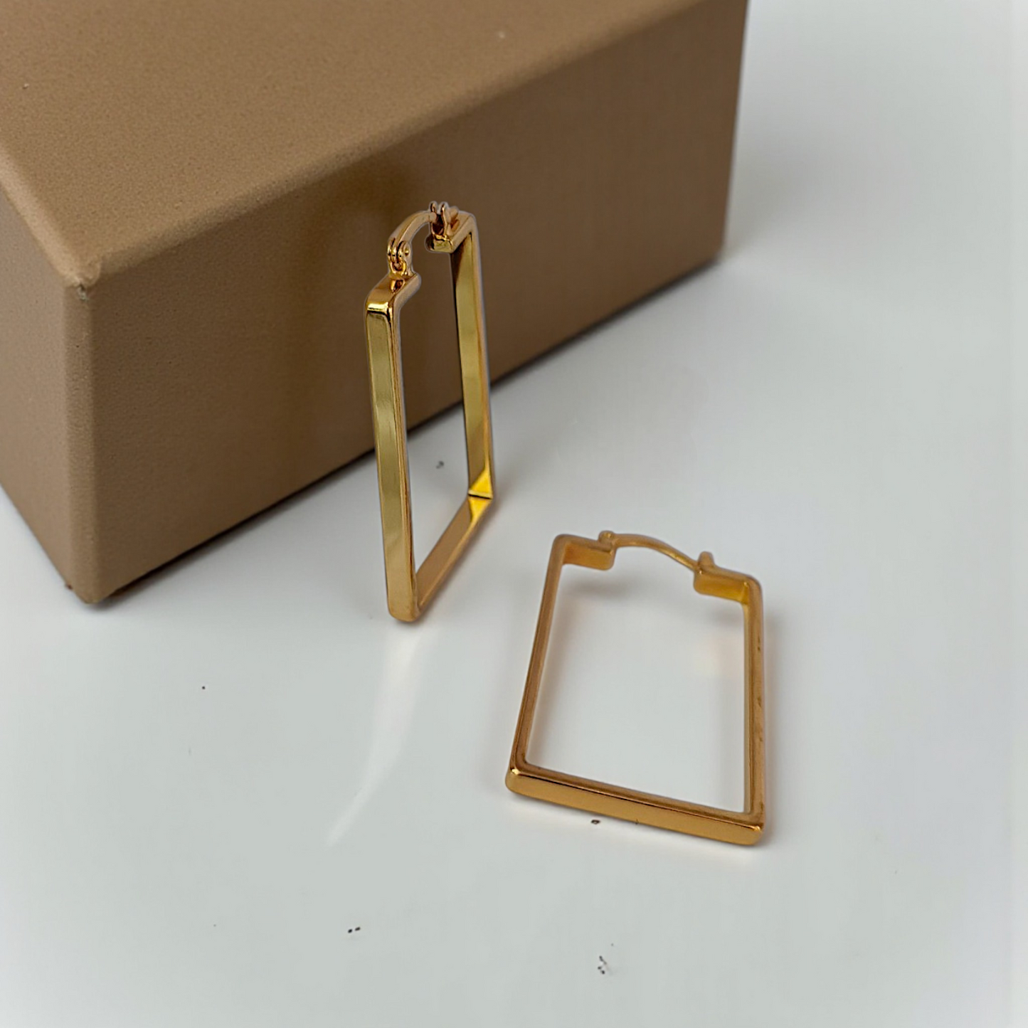 Brinco Argola Retangular 40x20mm