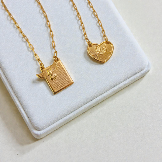 Colar Escapulário Fé Pai Nosso