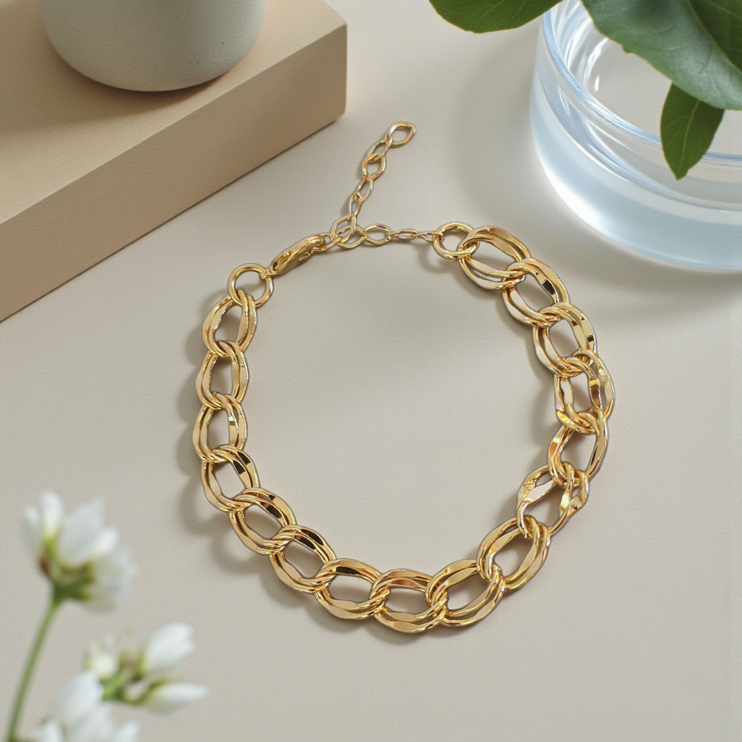 Pulseira Elos Duplos 10mm