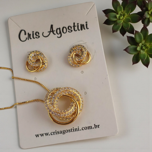 Conjunto Círculos Entrelaçados Microzircônias