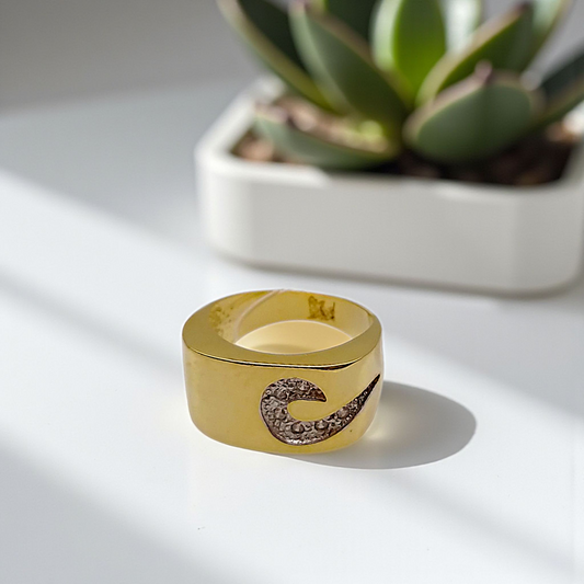 Anel Largo Detalhe Onda Microzircônias