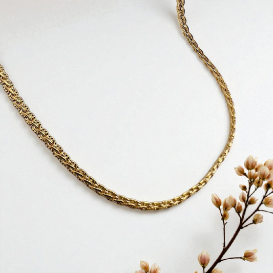 Colar choker Fino Trançado