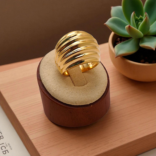 Anel Maxi Concha Abaulada