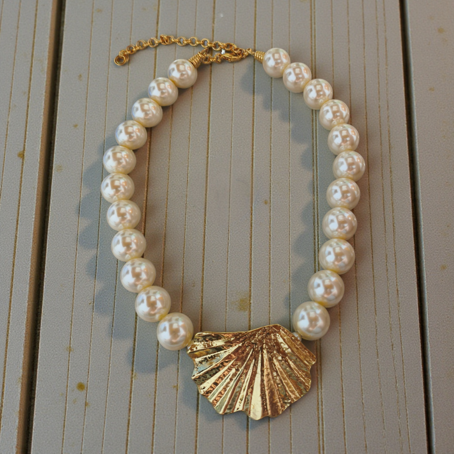 Colar Maxi Pérolas e Concha - Sedutora