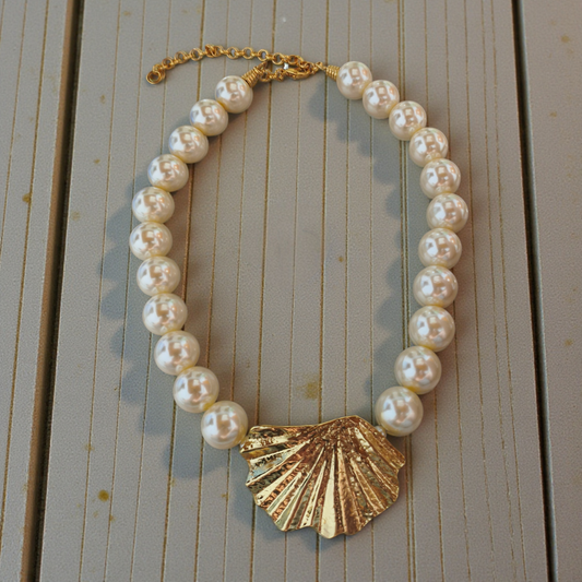 Colar Maxi Pérolas e Concha - Sedutora