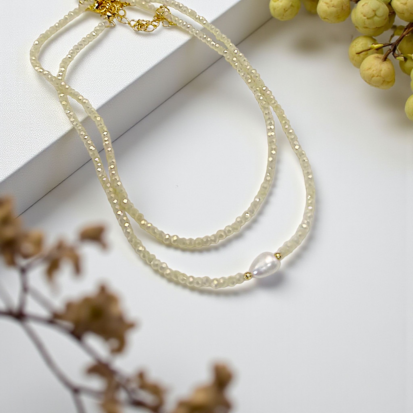 Colar - Dupla de Chokers Cristal