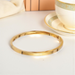 Pulseira Bracelete Aro Liso Achatado