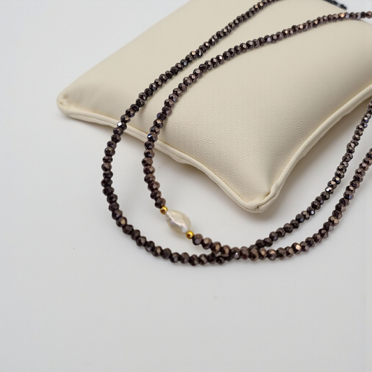 Colar - Dupla de Chokers Cristal