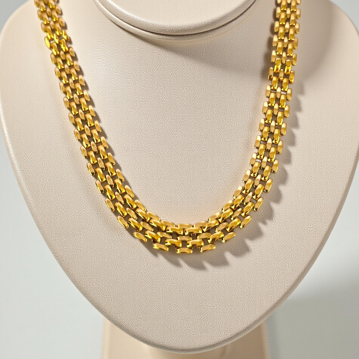 Colar Choker Malha Relógio 10mm