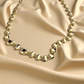 Colar Choker Elo Cadeado Torcido