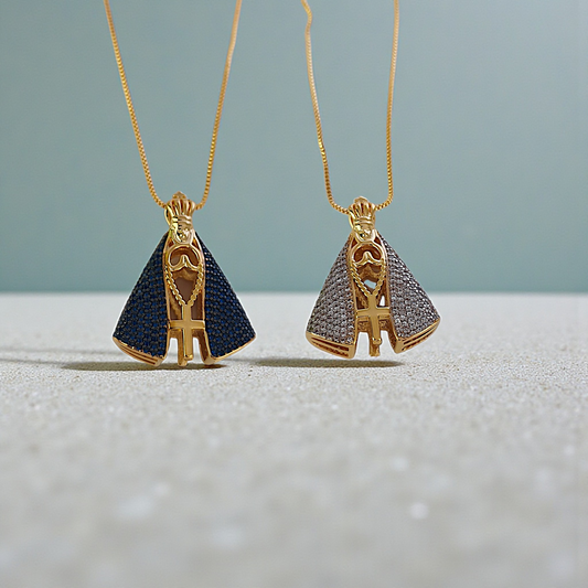 Colar N. Sra. Aparecida Dupla Face 25mm