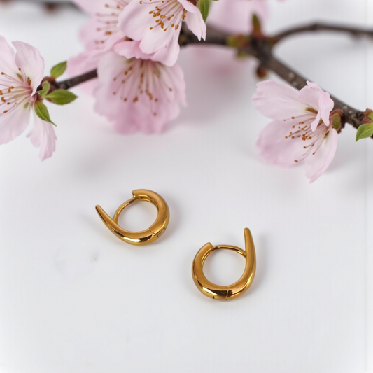 Brinco Argolinha Mini Frente Elevada