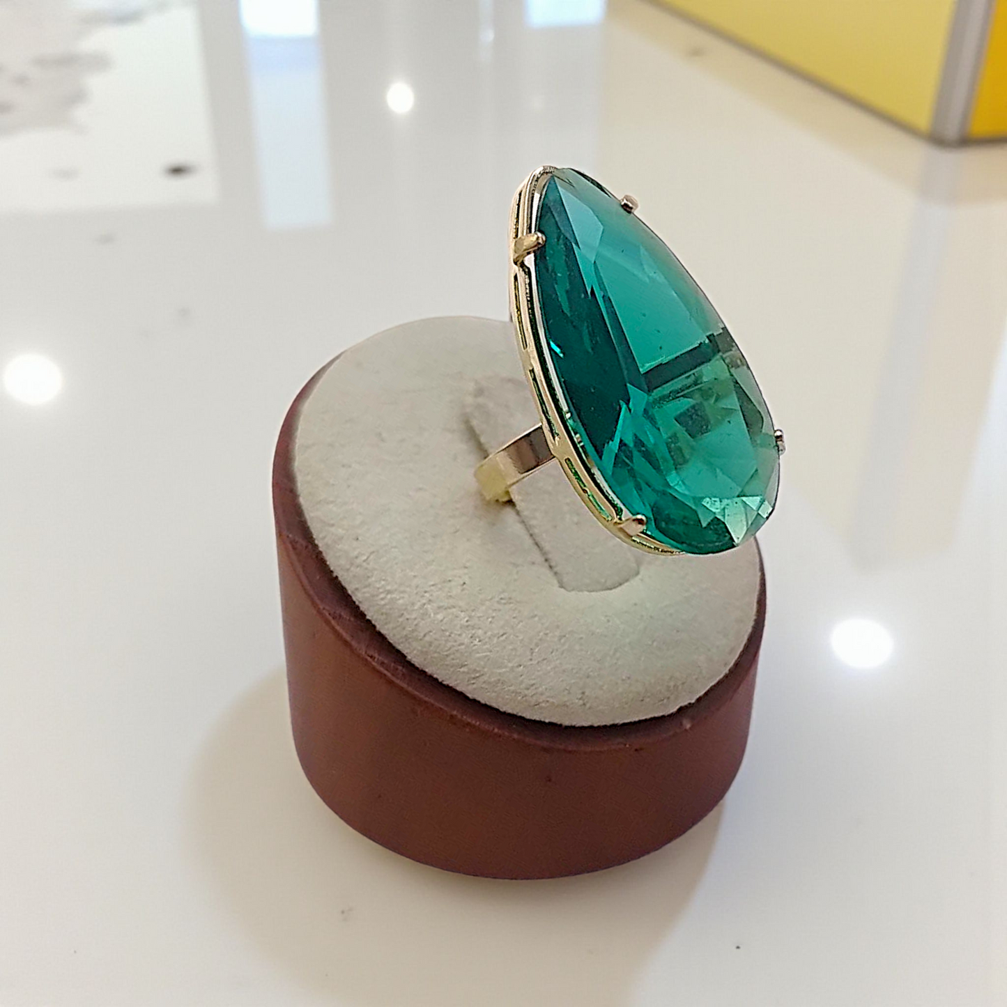 Anel Maxi Gota Zircônia Lapidada