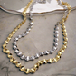 Colar Choker Elo Cadeado Torcido