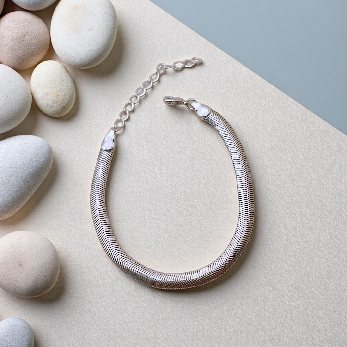 Pulseira Fio Alemão Fina 5mm Prata 925