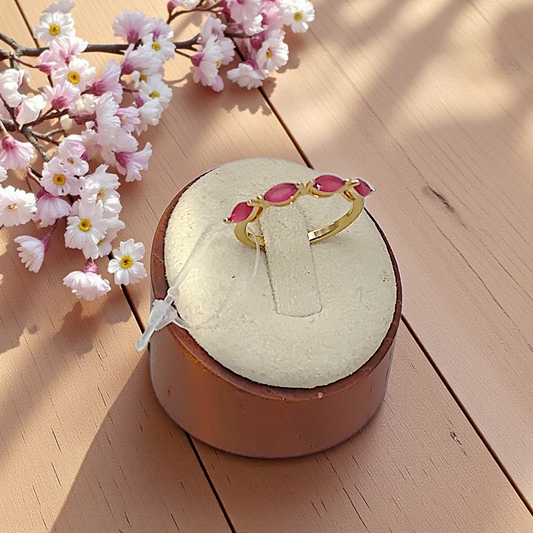 Anel Fino Navetes Horizontais