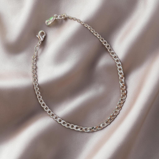 Pulseira Elo Grumet 3mm Prata 925