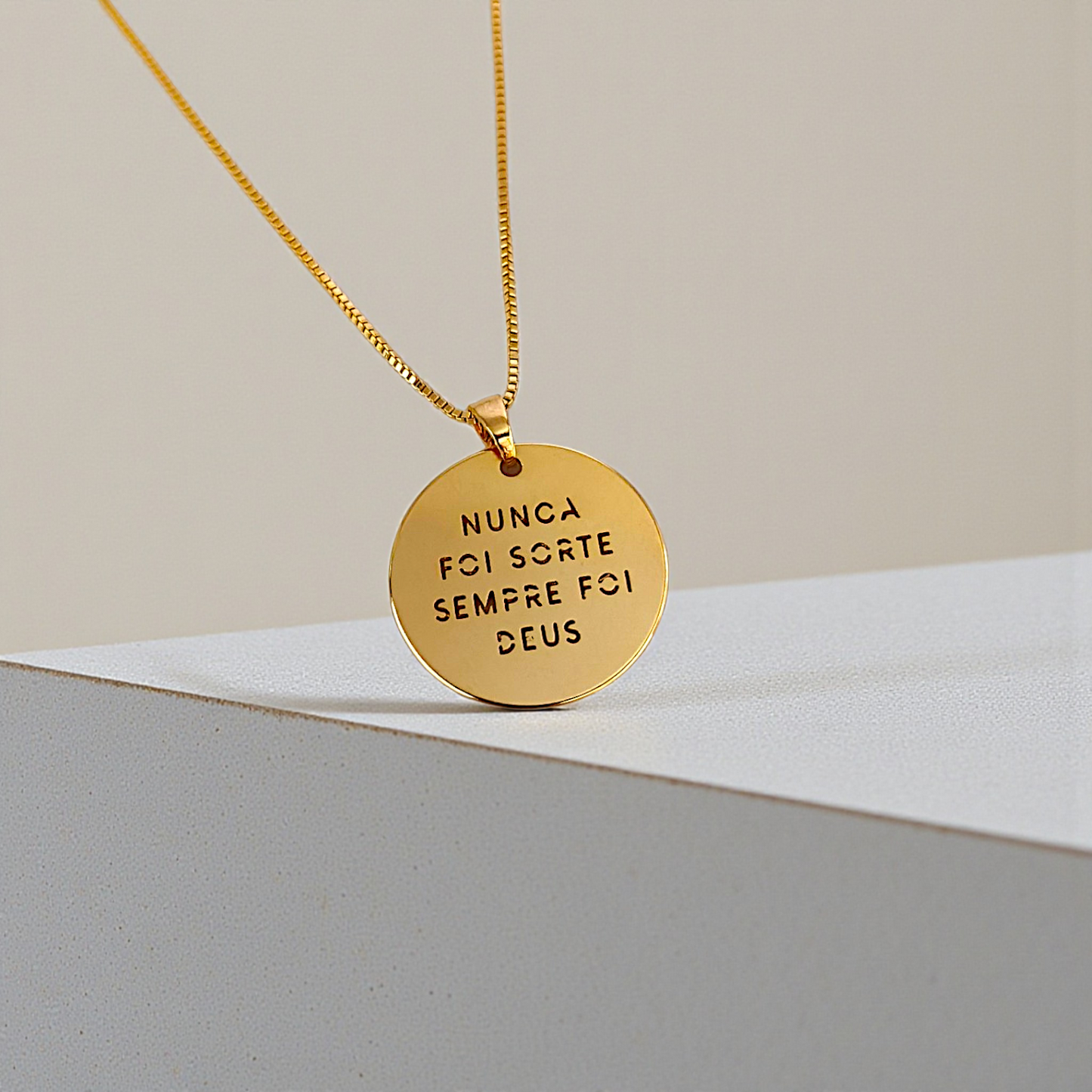 Colar "Nunca Foi Sorte"