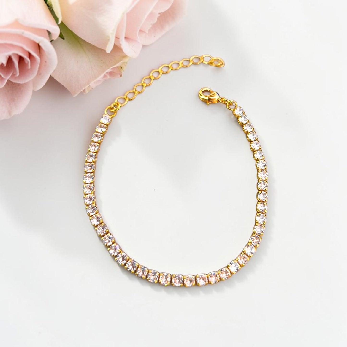 Pulseira Riviera Zircônia 3mm