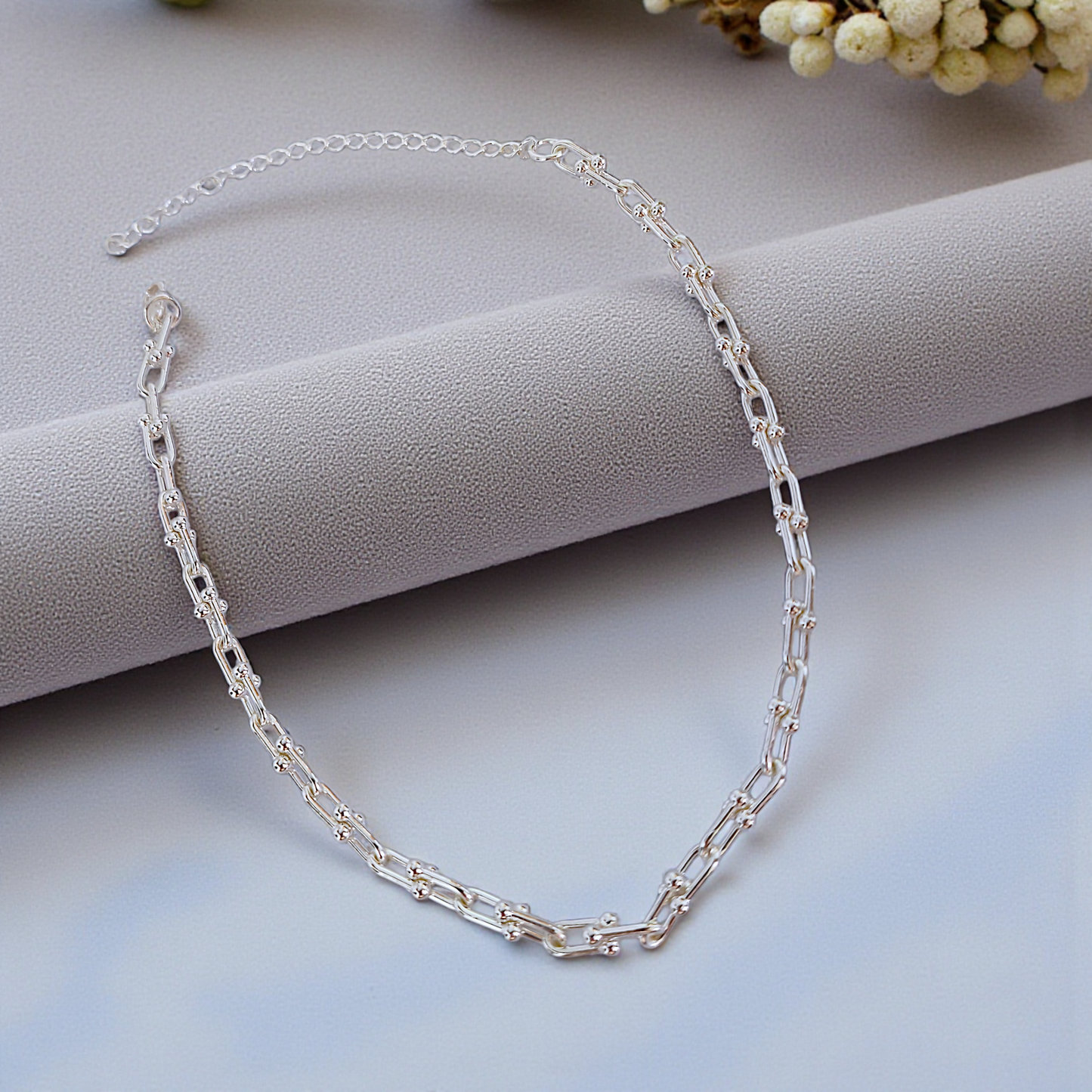 Colar Choker Elos Tiffy 6mm Prata 925