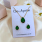 Conjunto Gota Zircônia Lapidada