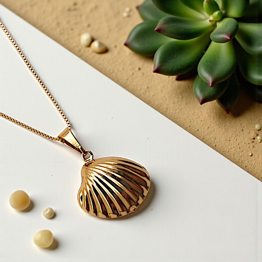 Colar Pingente Concha