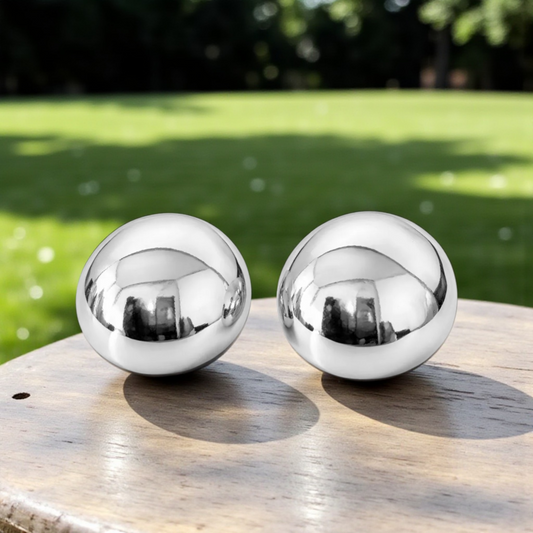 Brinco Botão Meia Bola Liso 20mm