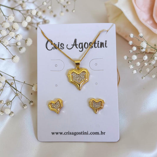 Conjunto Coração Microzircônias no Meio