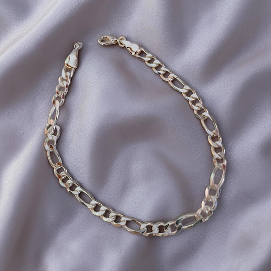 Pulseira Elo 3x1 5mm Prata 925