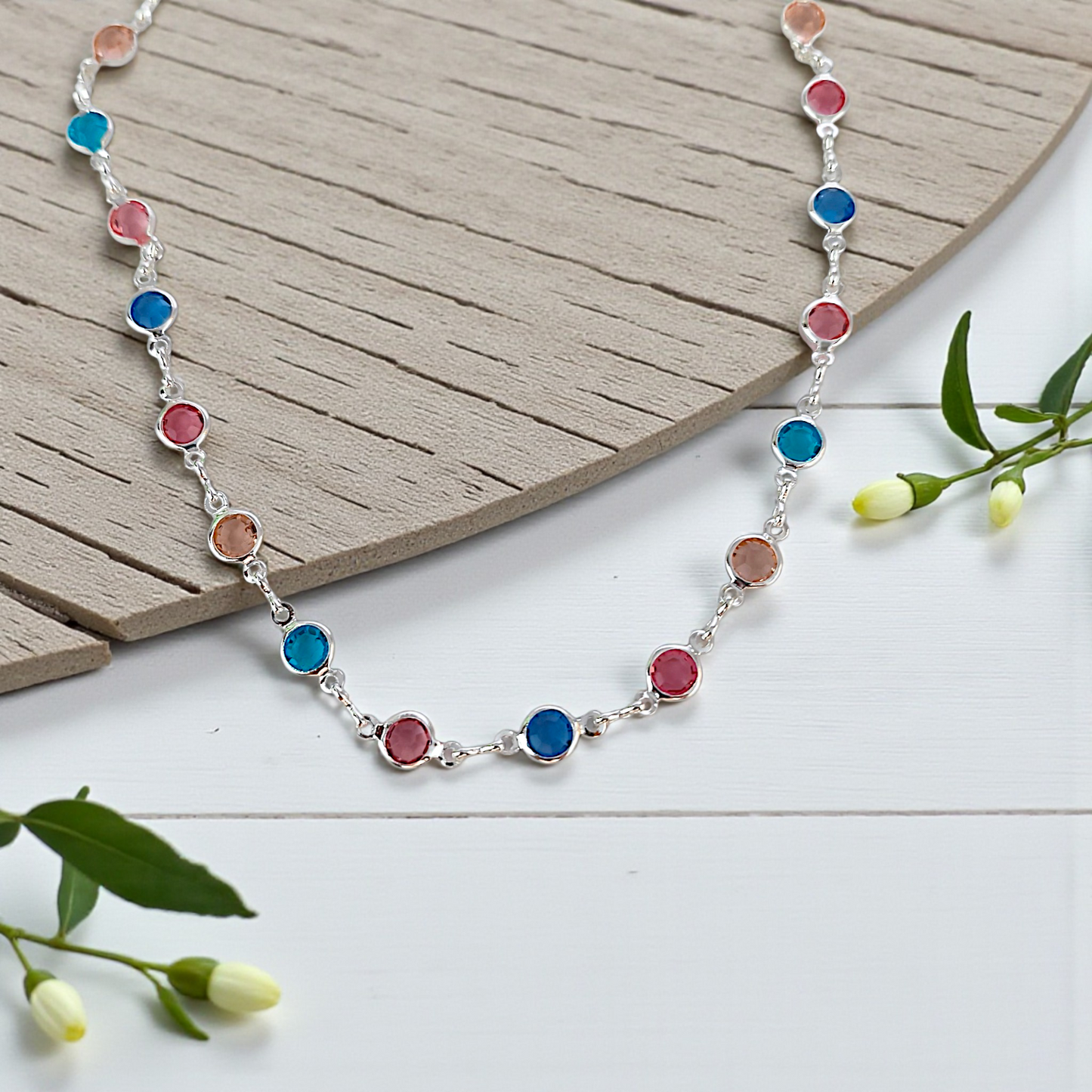 Colar Choker Tiffy Colors Prata 925