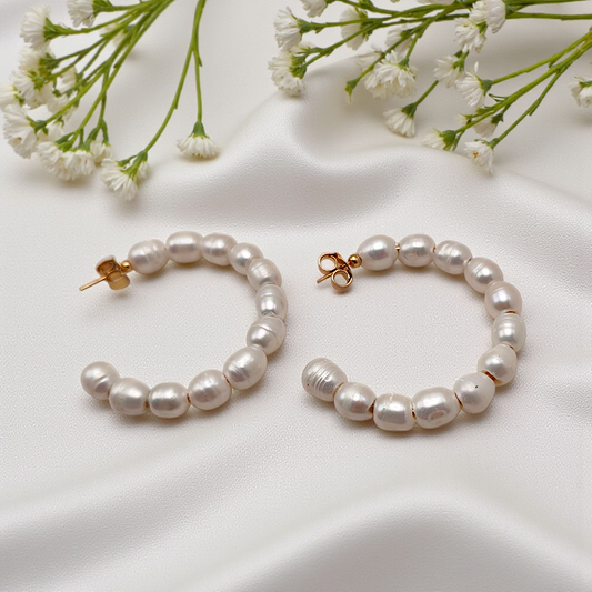 Brinco Argola Pérola Barroca