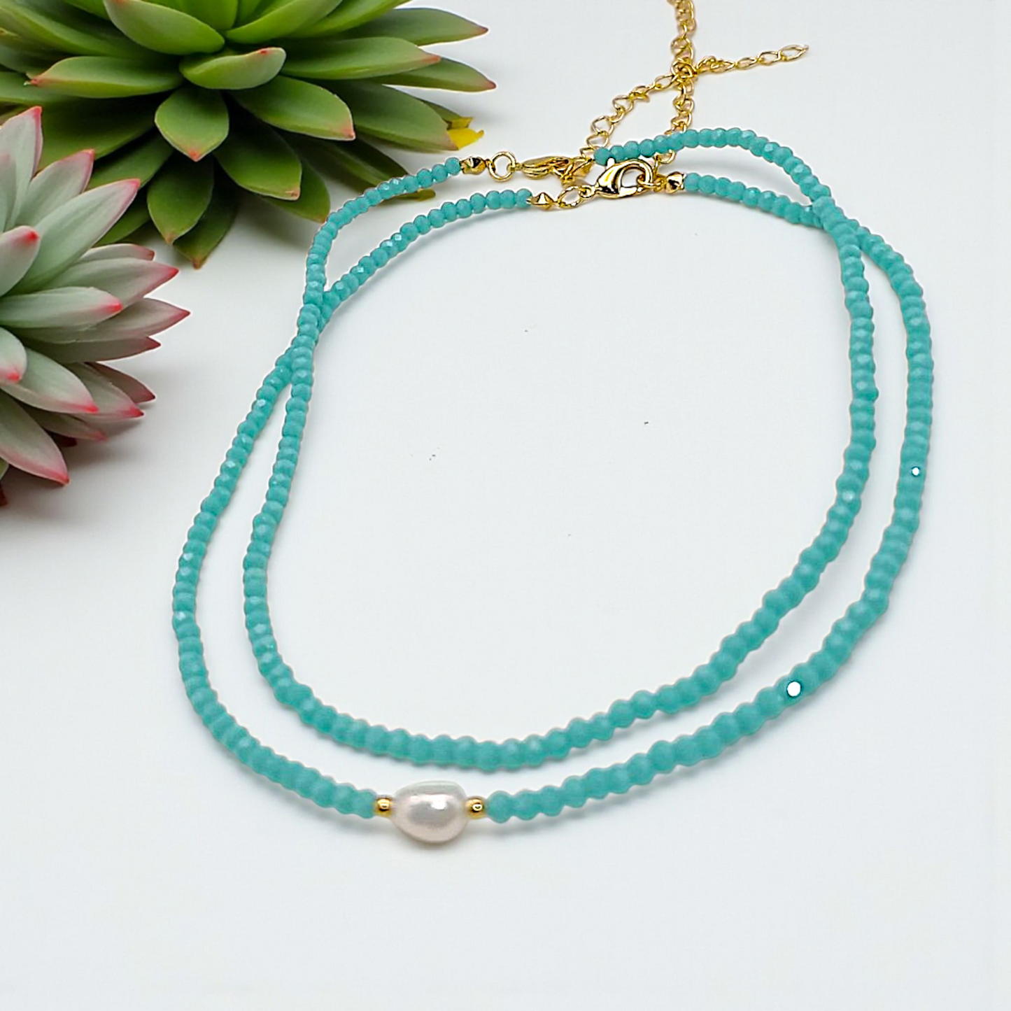 Colar - Dupla de Chokers Cristal