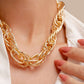 Colar Choker Maxi Elos Ovais